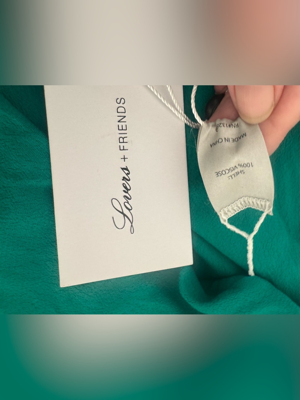 Lovers and Friends Ellis Robe Kelly Green Floral Cover Up Vacation Resort NWT XS - Picture 11 of 13